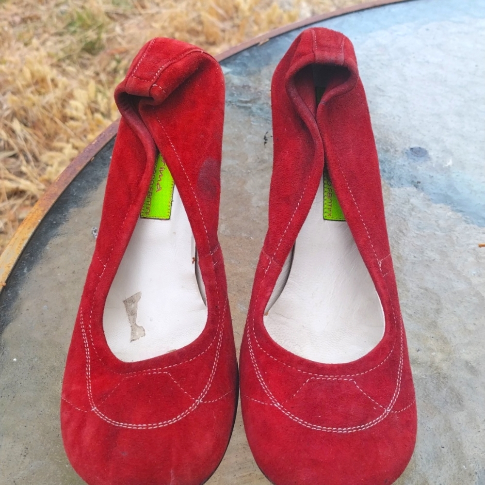 Red Italian made pumps